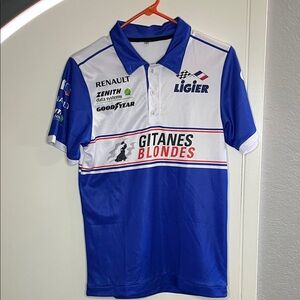 Ligier Racing polo style jersey  - Blue & White/ possibly for Bicycling